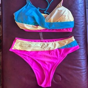 Colorful Bikini Set - SHEIN XXL